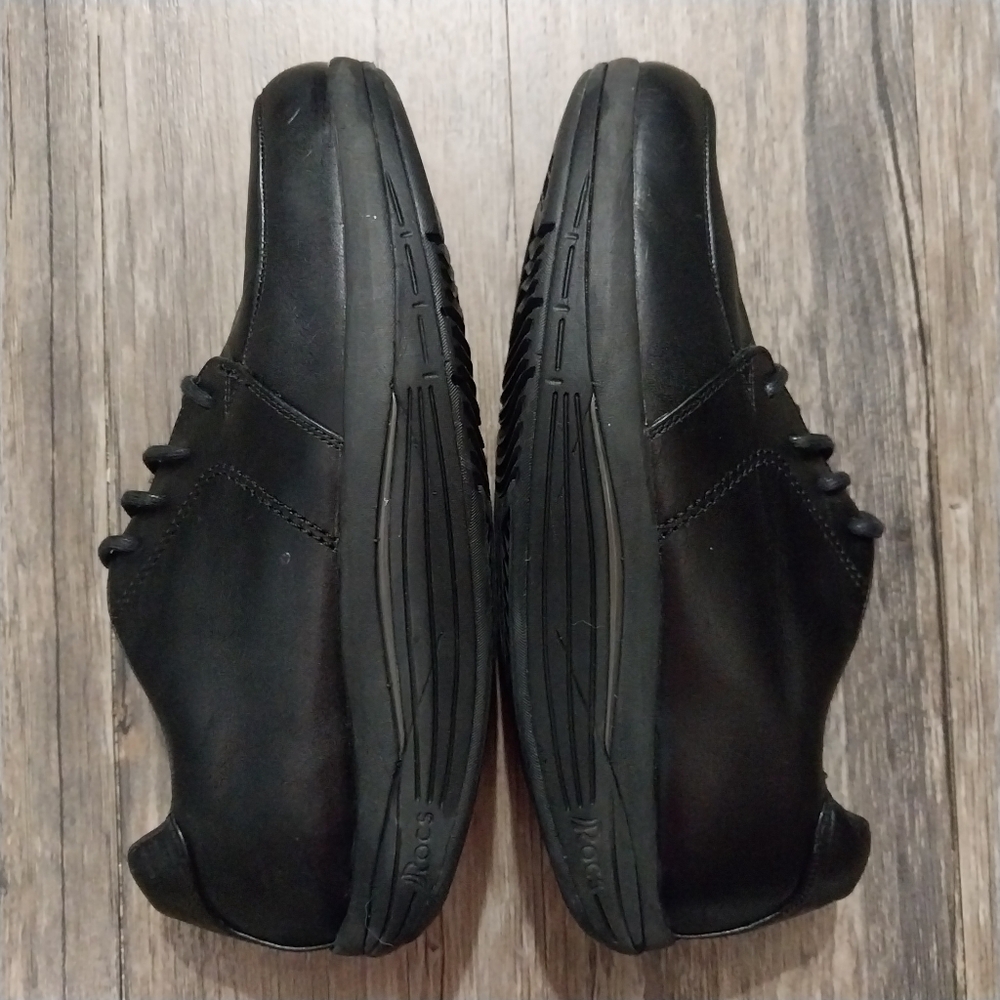 Abeo Rocs Barrett Walking Shoes Mens 9 Black Slip Resistant Rocker Sneaker